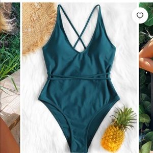 New Zaful high cut one piece, medium